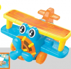 儿童玩具电动万向3D灯光飞机[红/兰混装]