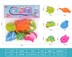 戏水玩具（青蛙+蟹+鳄鱼+海豚+乌龟+鱼）